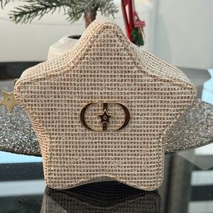 Christian Dior Pouch Star Gold Beige Novelty Holiday Exclusive 2025 New